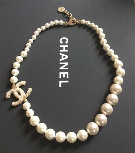 short chanel pearl necklace|Chanel necklace online store.